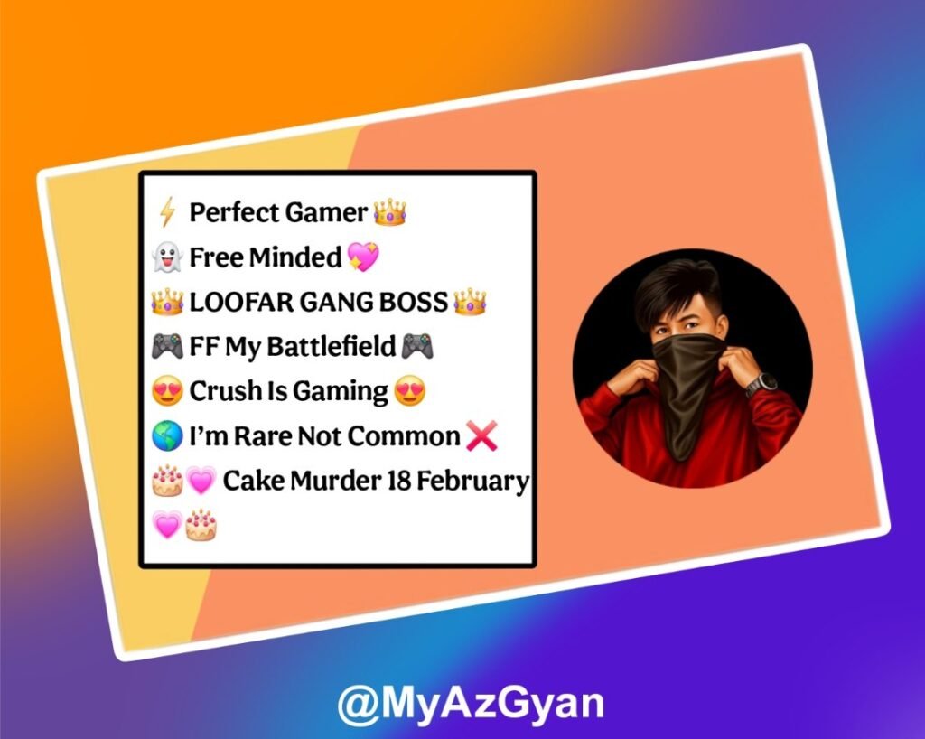 Instagram Bio For Free Fire Lover