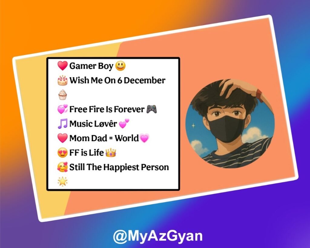 Stylish Free Fire Bio For Instagram