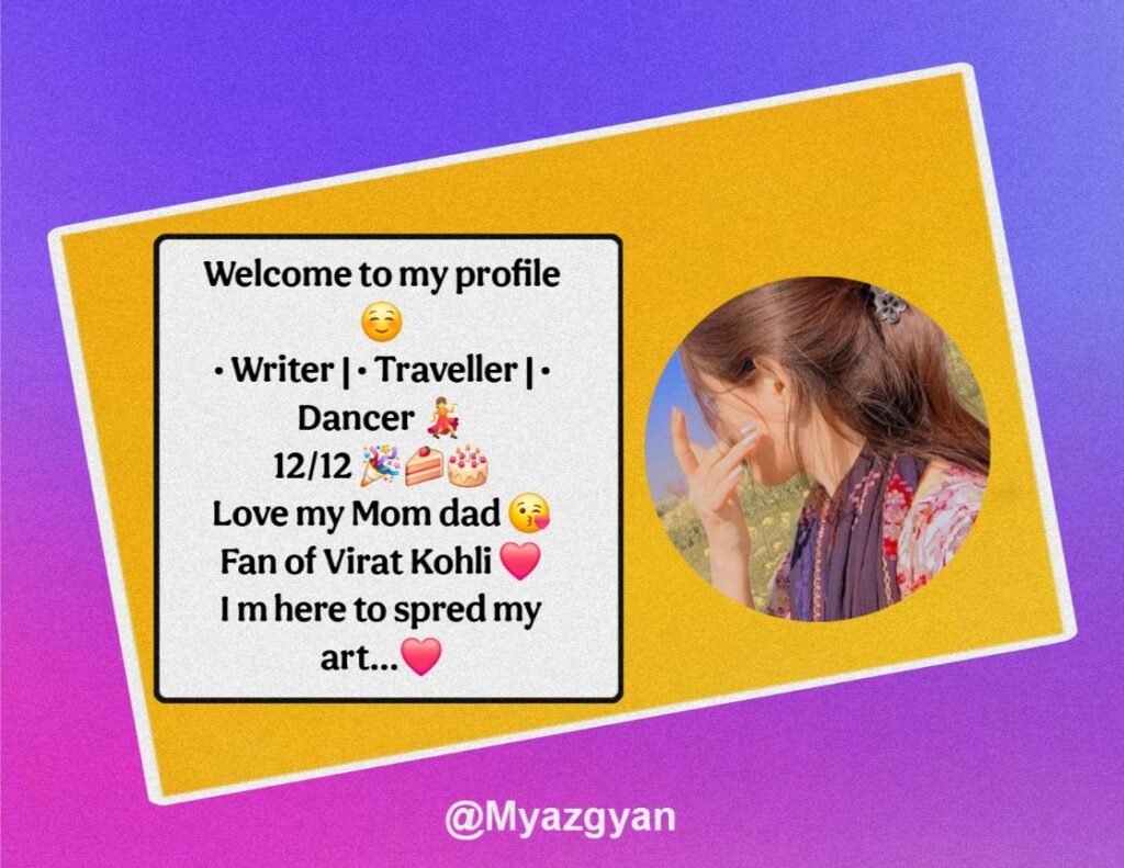 Instagram Bio For Girls in Stylish Font